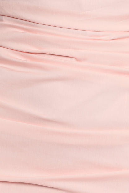 Eliya One Shoulder Frill Maxi Dress - Ballet Pink