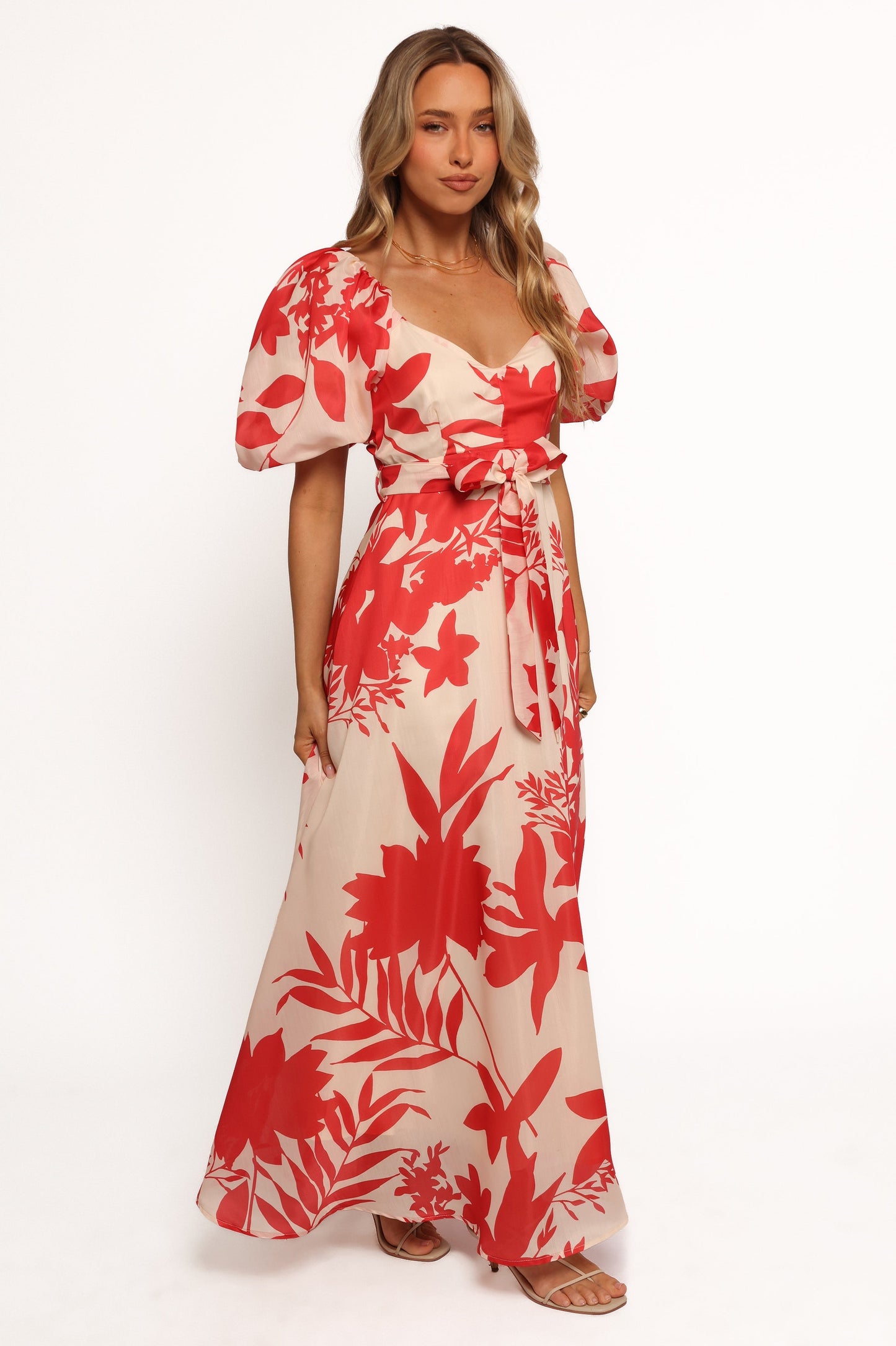 Ellery Midi Dress - Red Floral