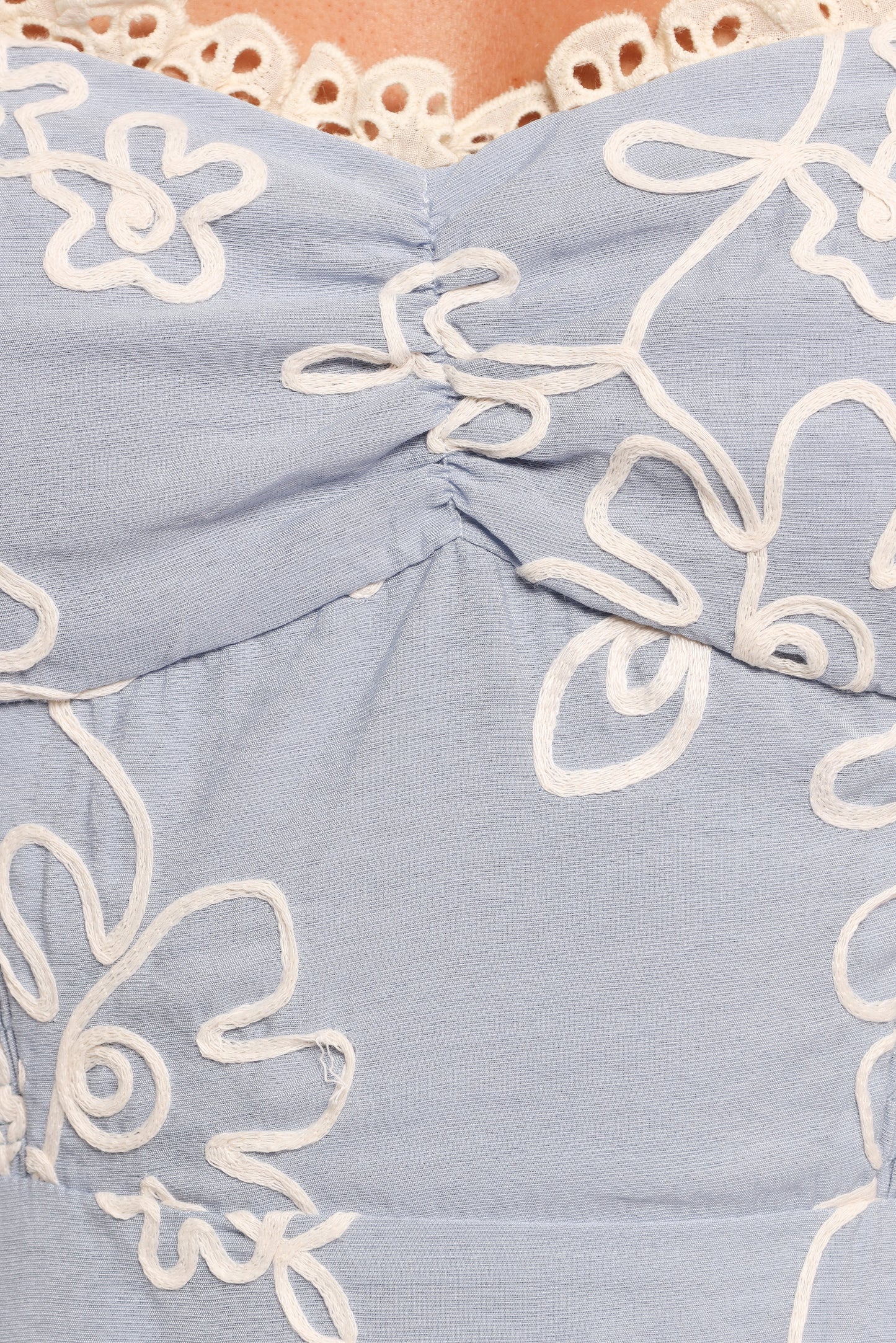 Ellise Midi Dress - Blue