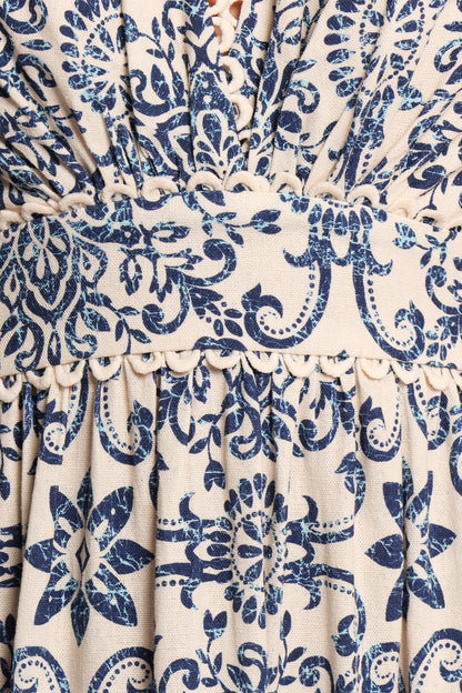 Elysia Midi Dress - Azalea Mosaic