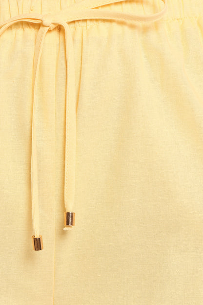 Ember Cotton Pants - Butter Yellow