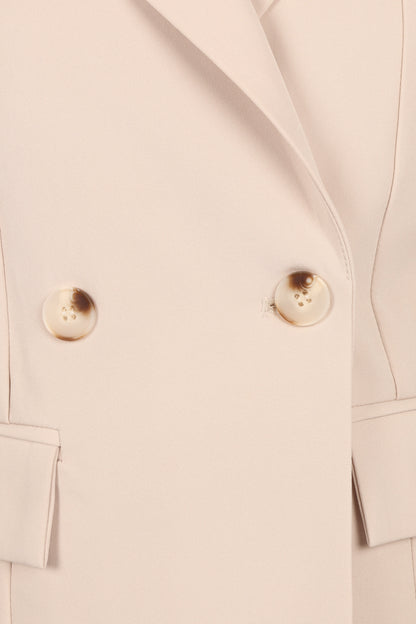 Emberley Fitted Tie Front Vest - Beige