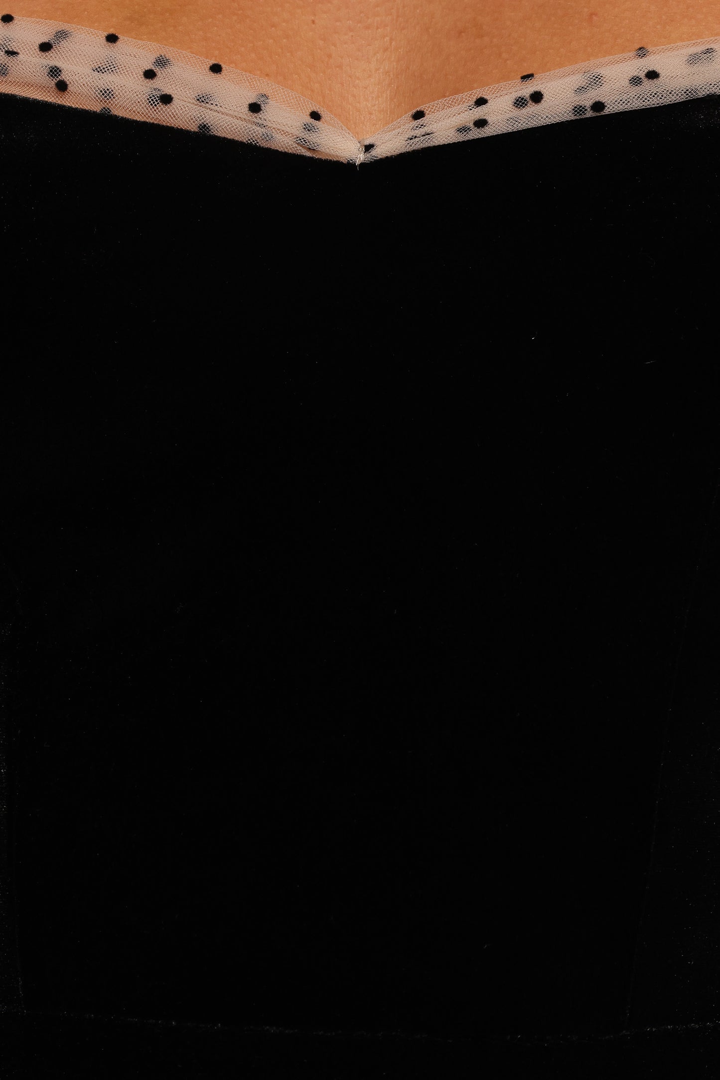 Ennette Velvet Mini Dress - Black