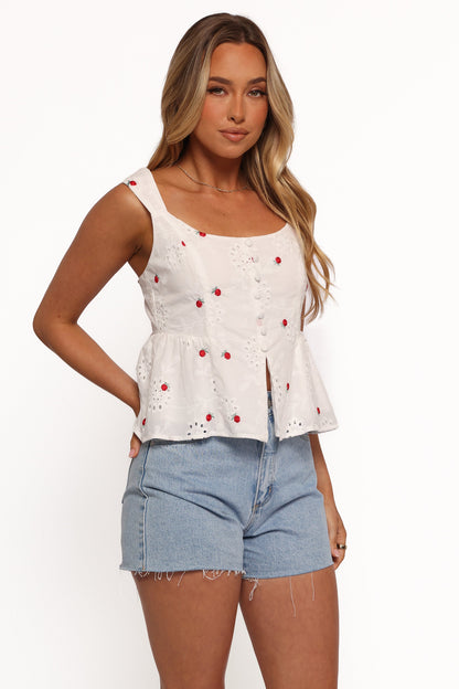 Estelle Top - White