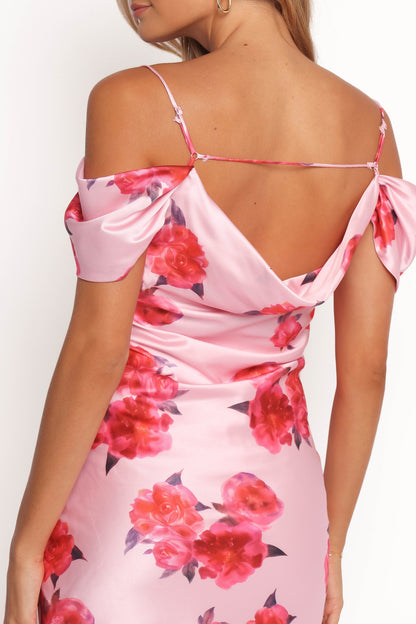 Esther Midi Dress - Pink