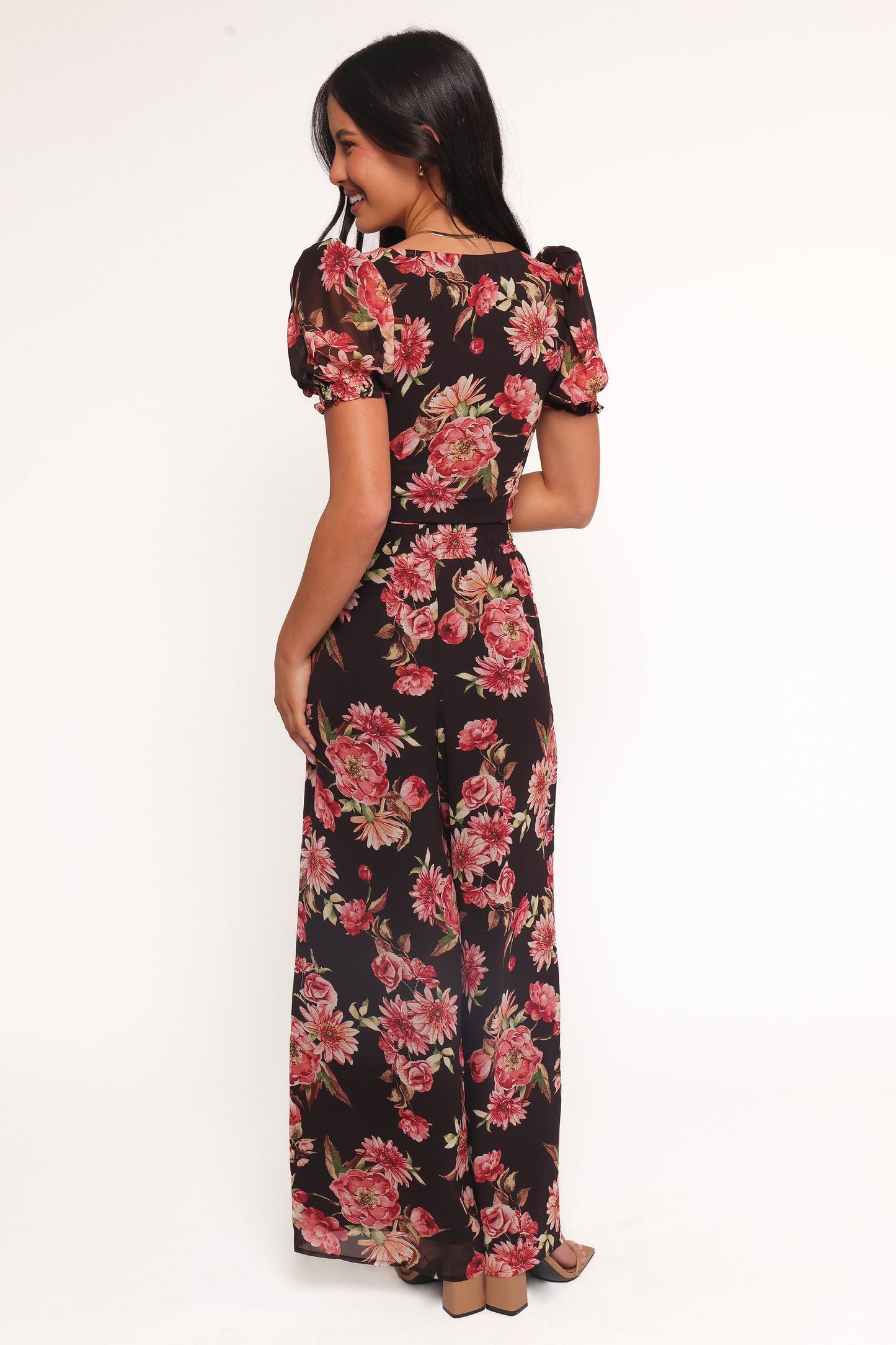 Estie Pants - Black Floral