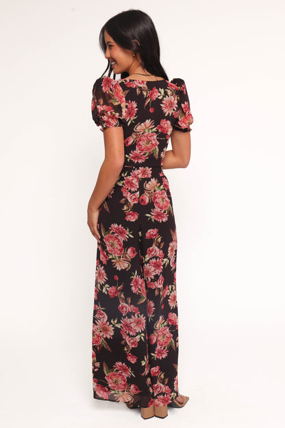 Estie Pants - Black Floral