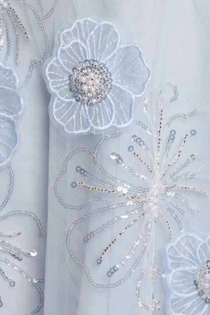 Evangeline Mini Dress - Blue