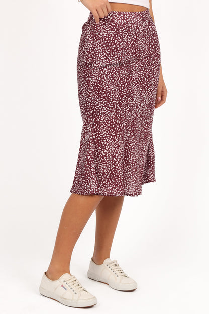 Falco Skirt - Burgundy
