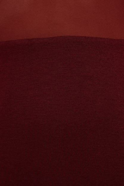 Farrow Long Sleeve Midi Dress - Wine