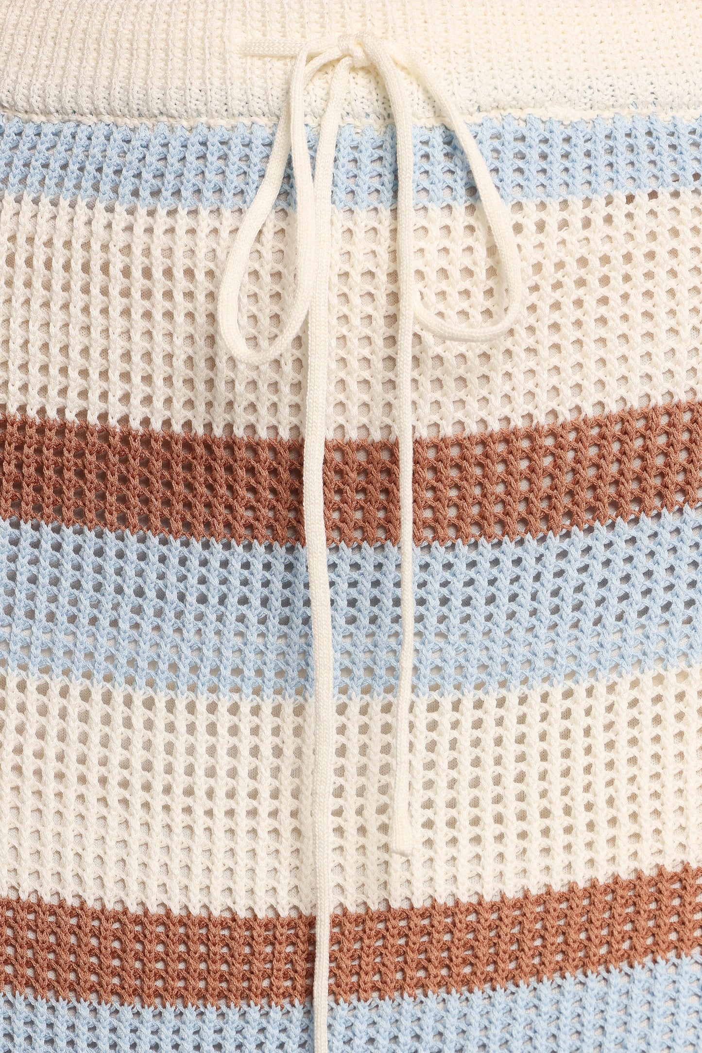 Fawn Knit Mini Skirt - Tan Blue