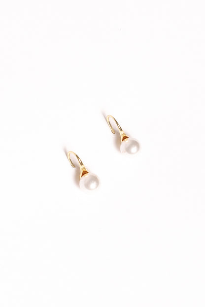 Finley Earrings - Gold/Pearl
