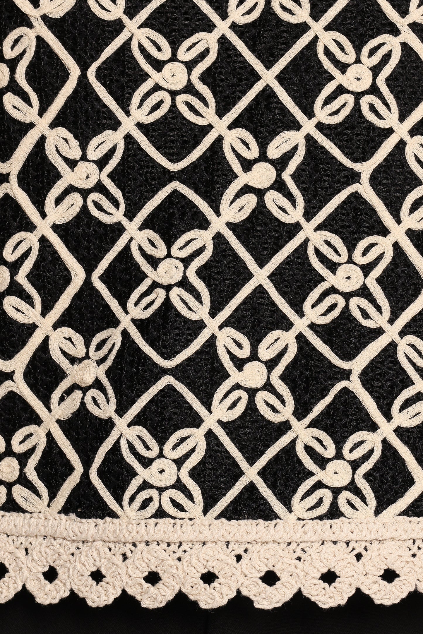 Finley Embroidered Top - Black Natural