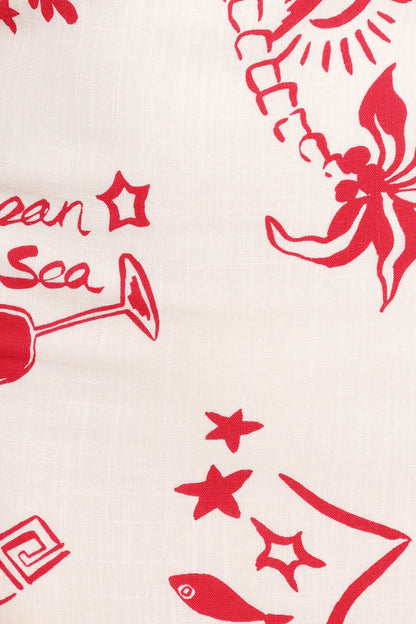 Fiori Maxi Dress - Red