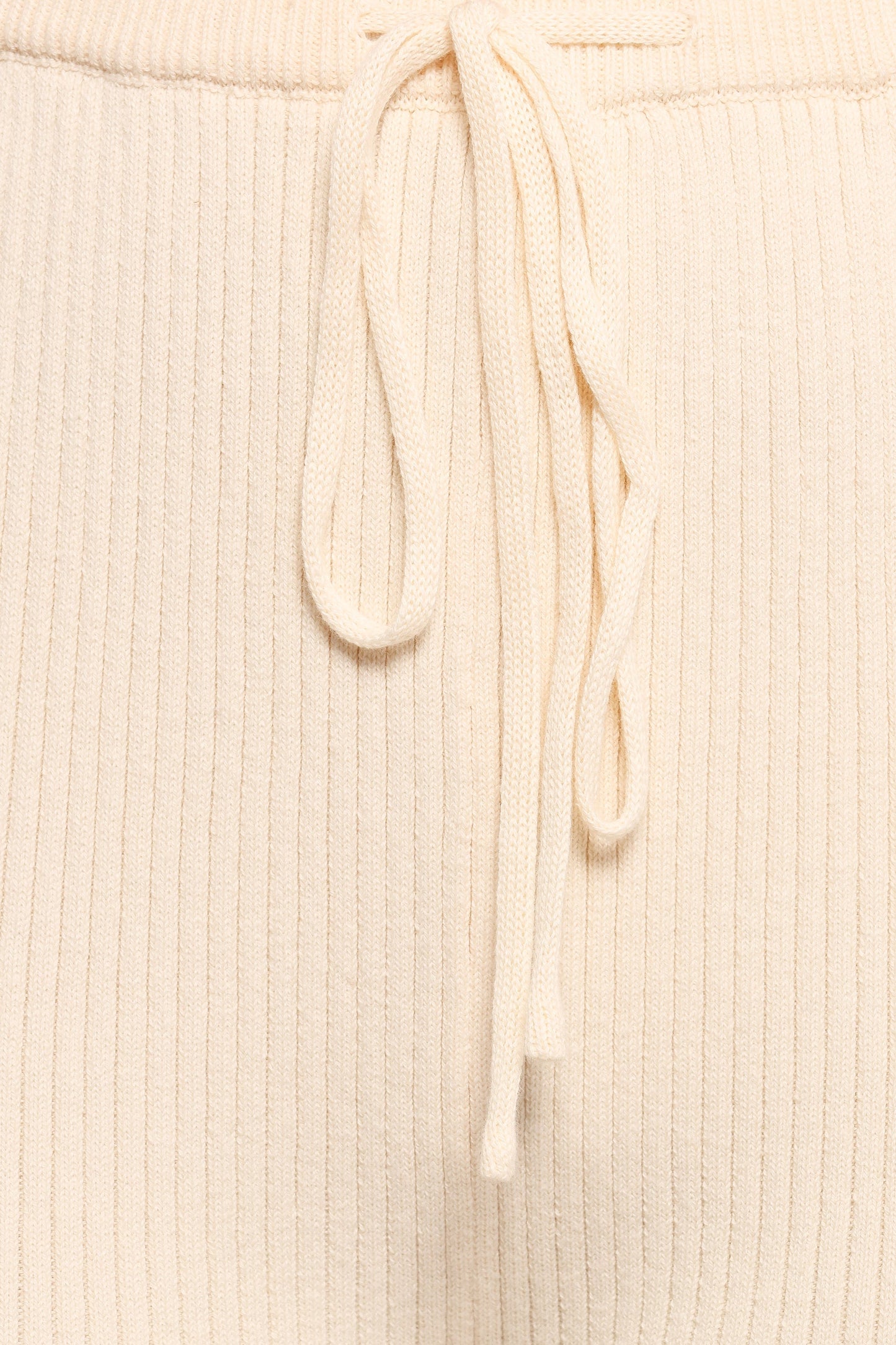 Beeba Ribbed Knit Pants - Cream