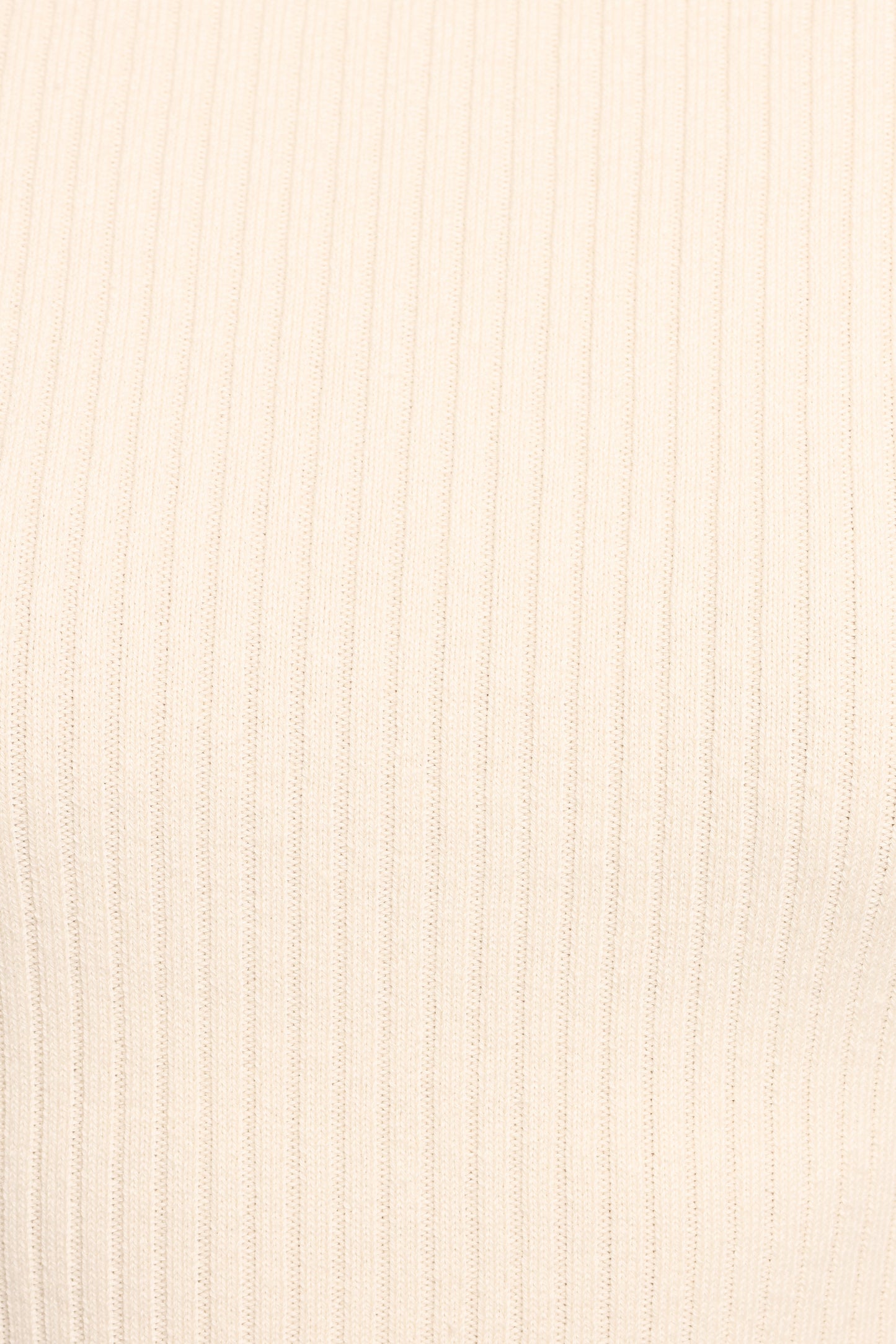 Fleur Ribbed Knit Top - Cream