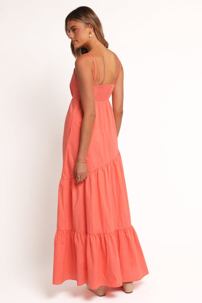 Forbes Maxi Dress - Coral