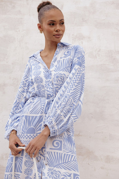 Foster Midi Dress - Malia Print