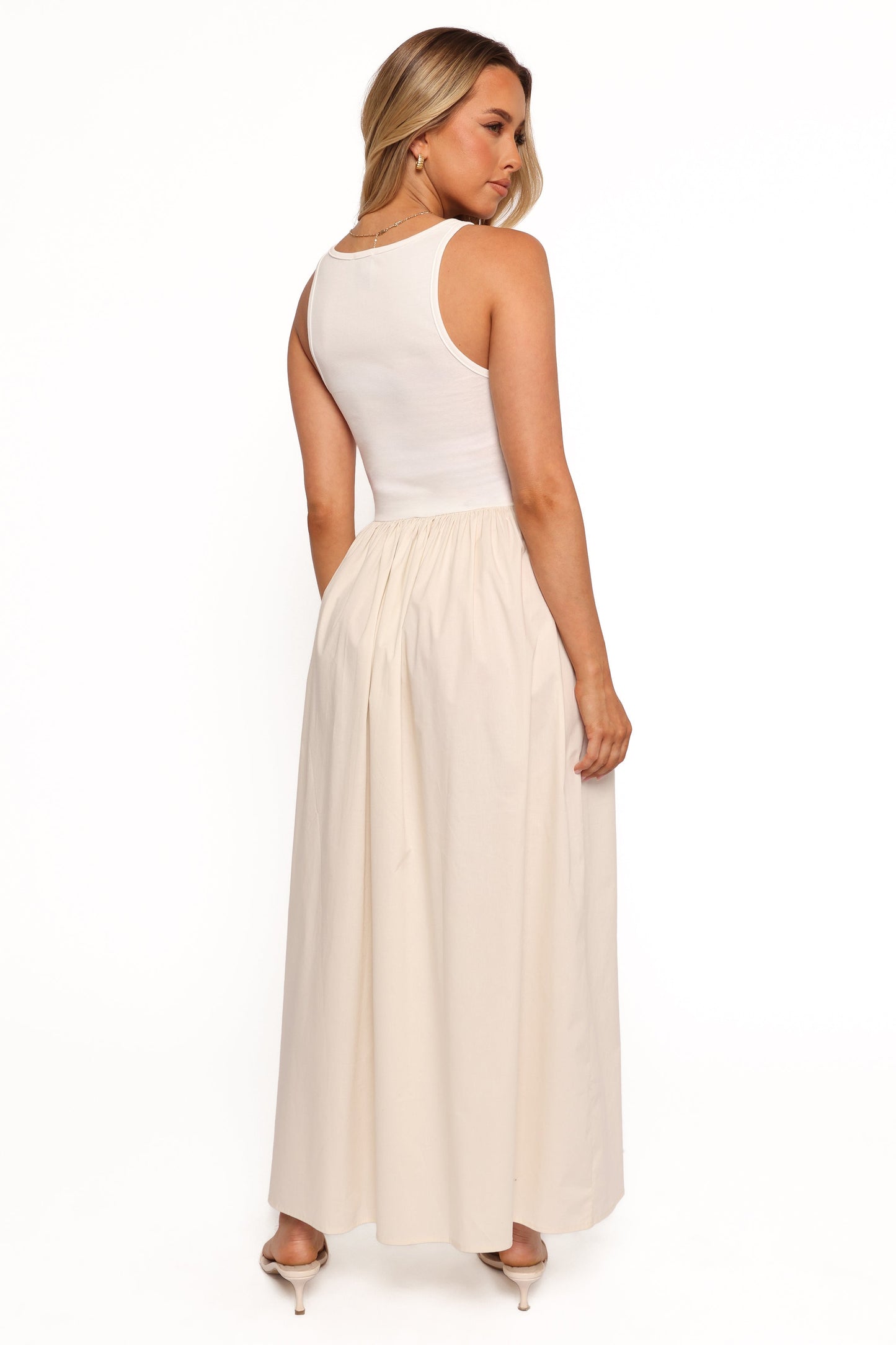 Franki Midi Dress - White Cream