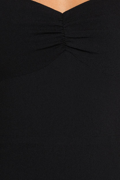 Franklin Long Sleeve Midi Dress - Black