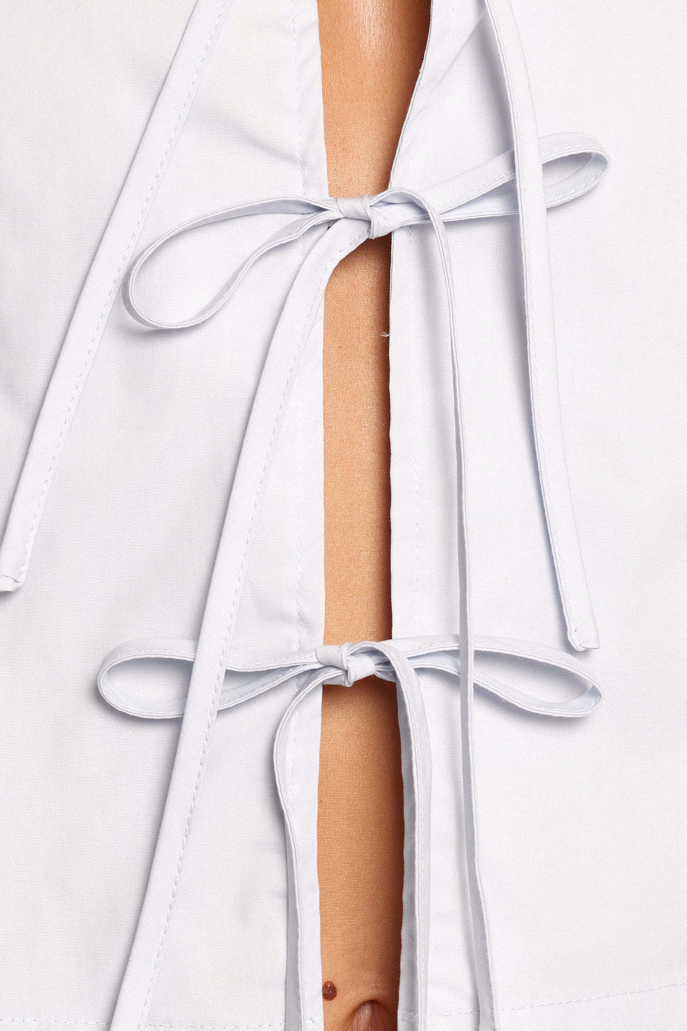 Fresca Tie Front Top - Light Blue