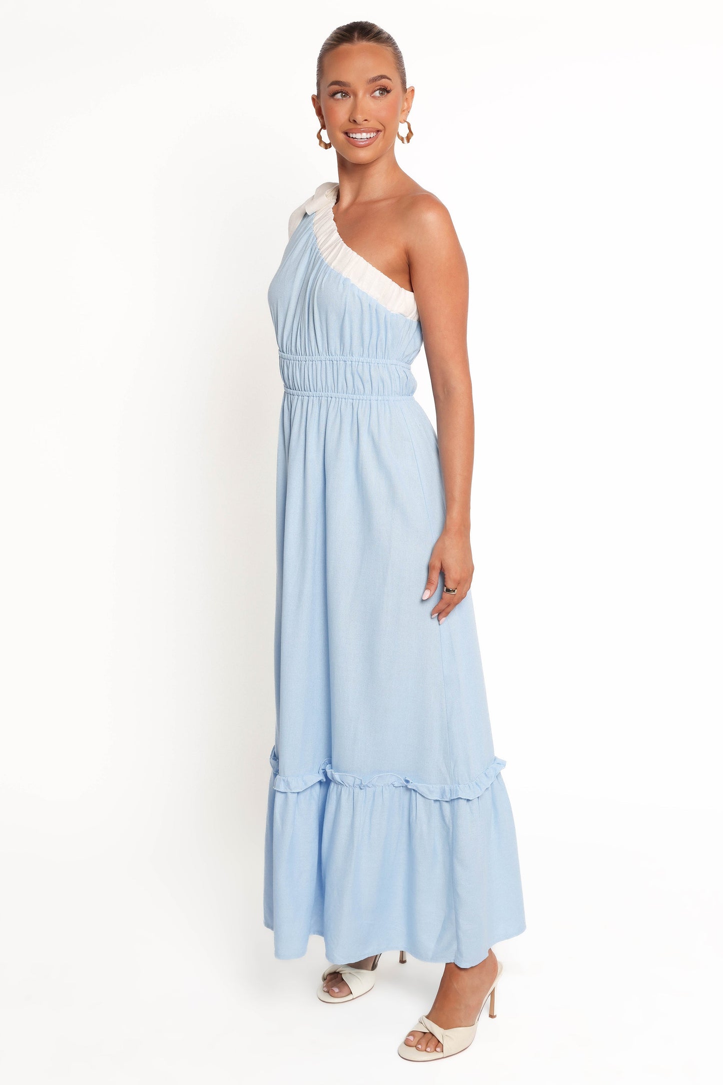 Gilda Maxi Dress - Blue/White