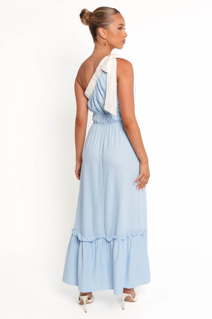Gilda Maxi Dress - Blue/White