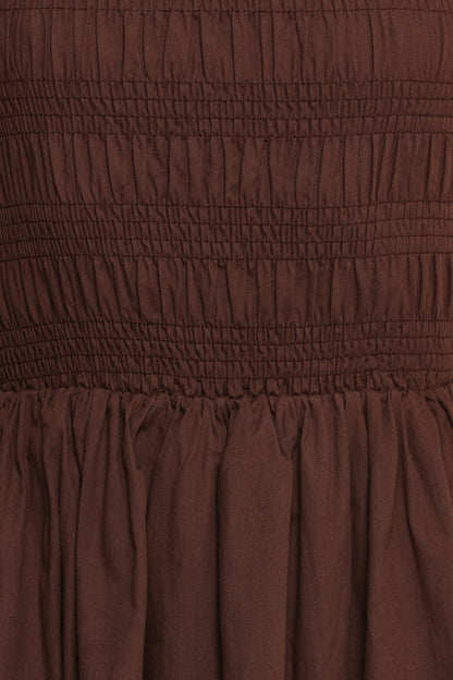 Harrison Mini Dress - Chocolate Brown