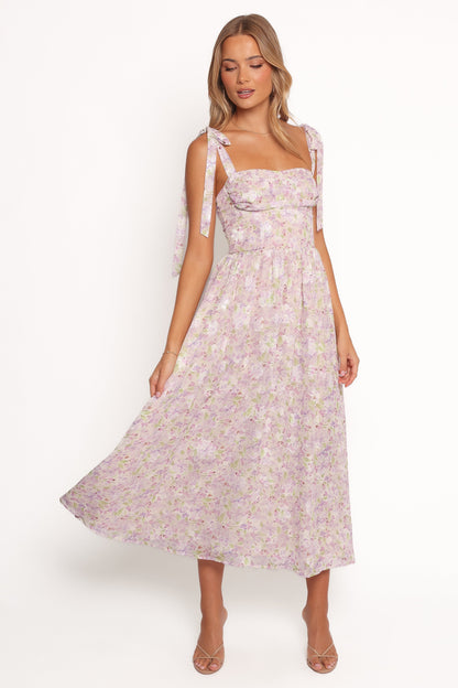 Hayden Maxi Dress - Purple Floral