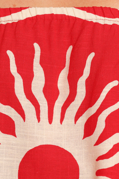 Herbie Strapless Romper - Sunburst