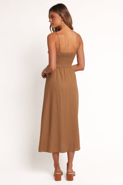 Ida Midi Dress - Golden Palm