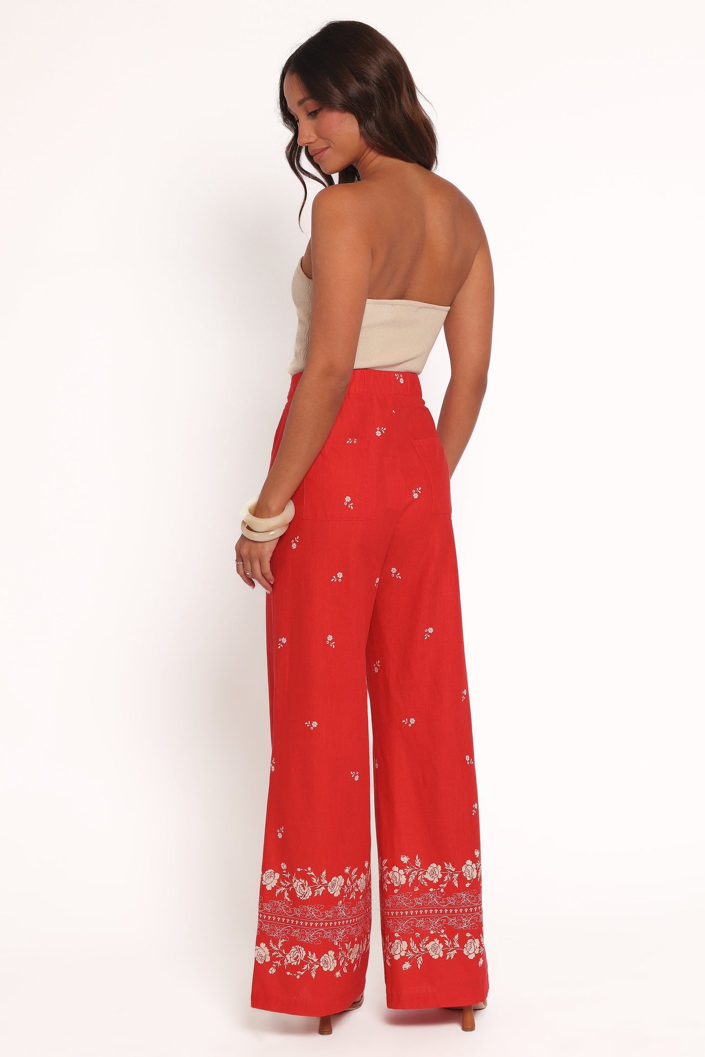 Ilara Pant - Red Floral