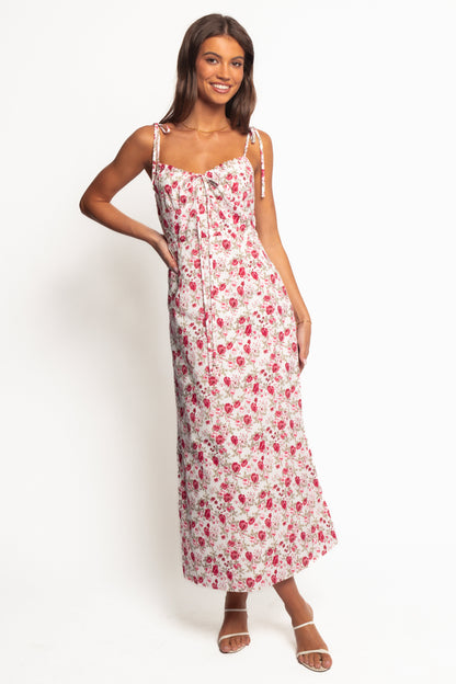 Imelda Midi Dress - Rose Print
