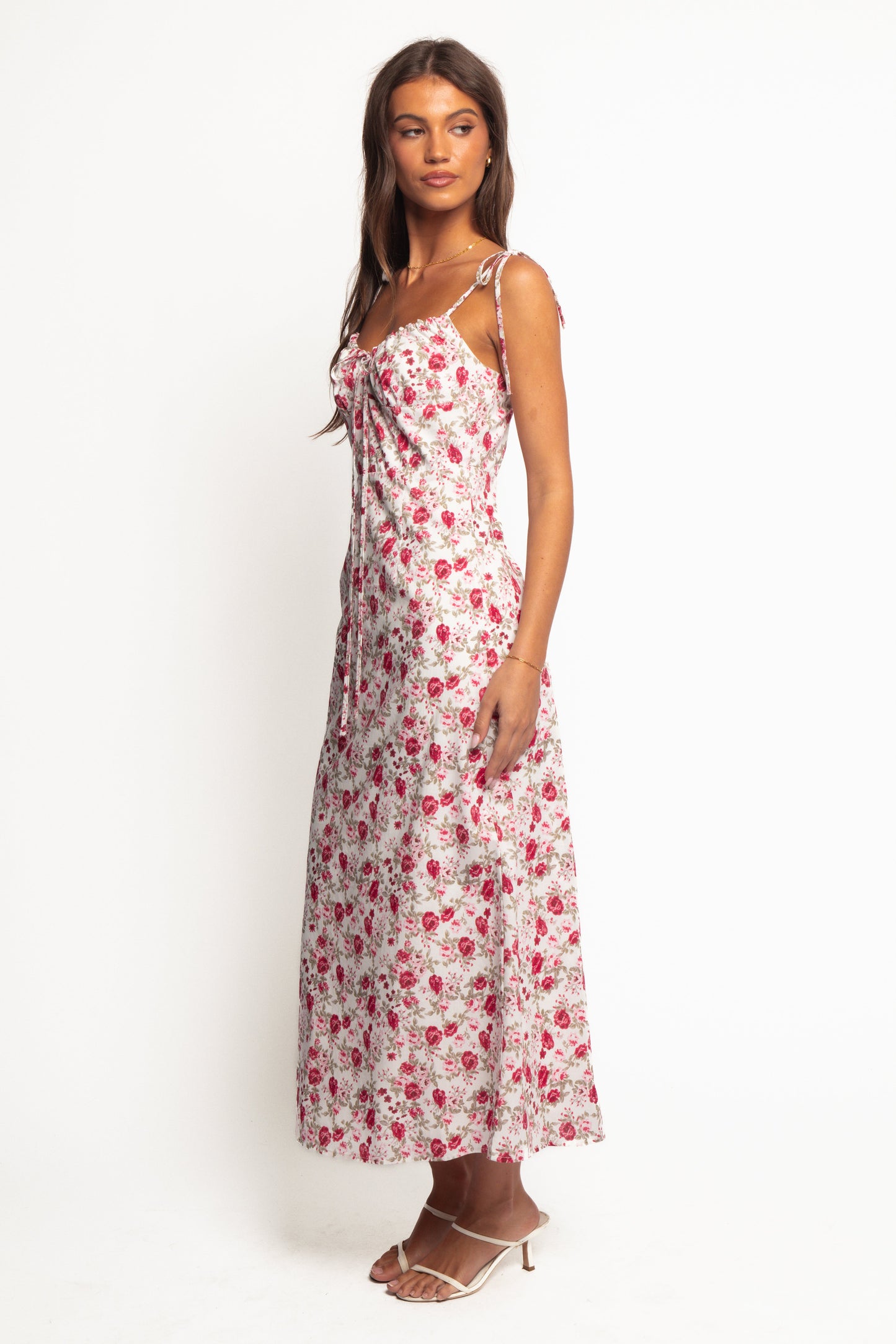 Imelda Midi Dress - Rose Print
