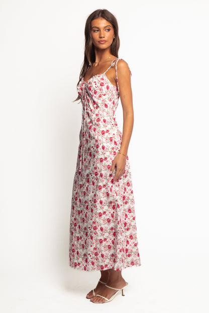 Imelda Midi Dress - Rose Print