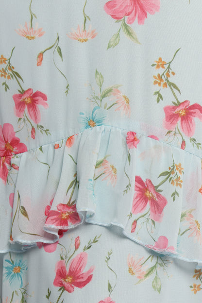 Irelynn Maxi Dress - Blue Floral