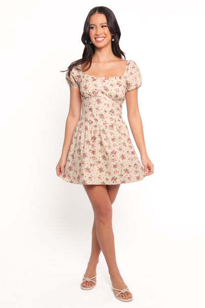 Isobelle Mini Dress - Red Floral
