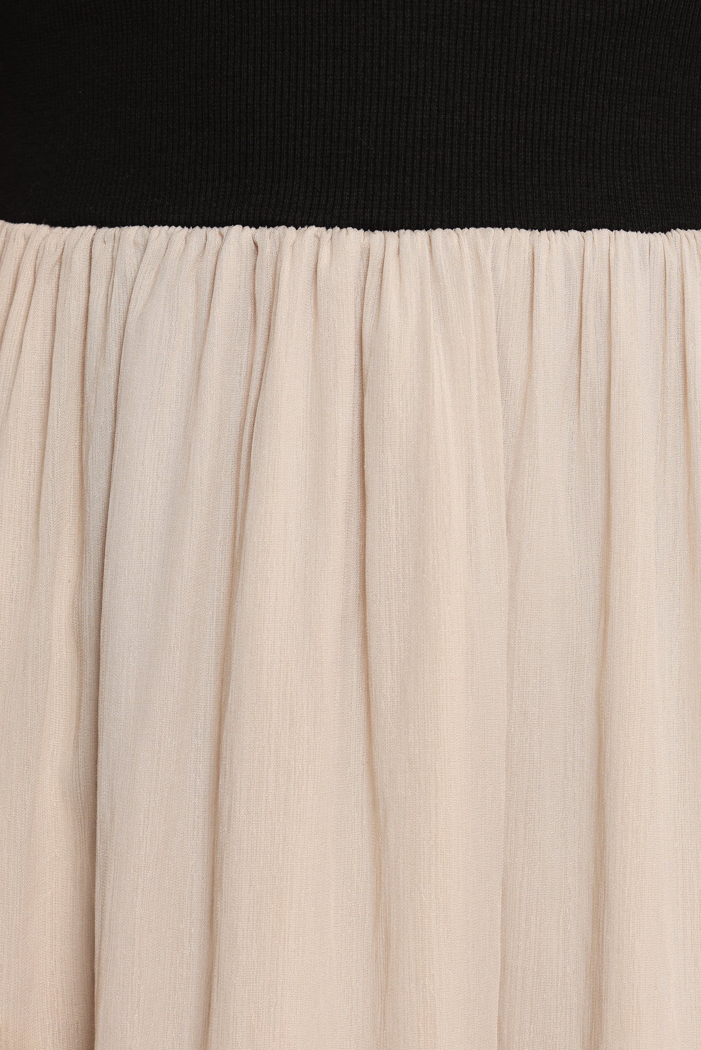 Isolde Midi Dress - Black/Beige