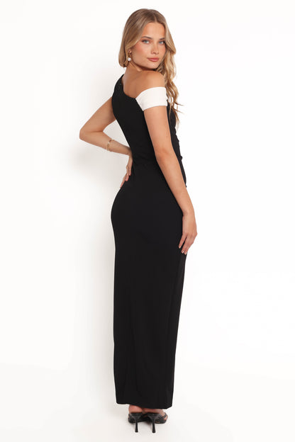 Jayda Maxi Dress - Black/White