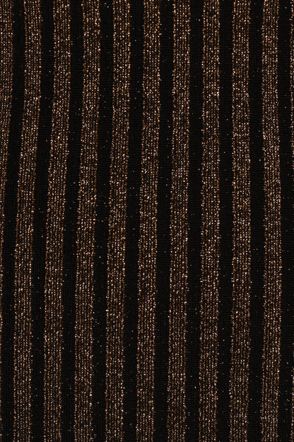 Jemma Midi Dress - Black/Gold