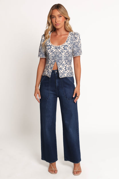 Jett Top - Azalea Mosaic