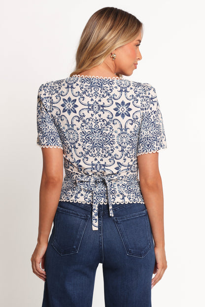 Jett Top - Azalea Mosaic