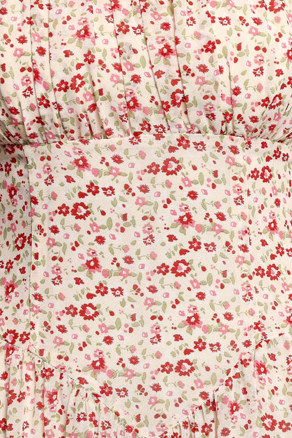 Jody Strapless Maxi Dress - Floral