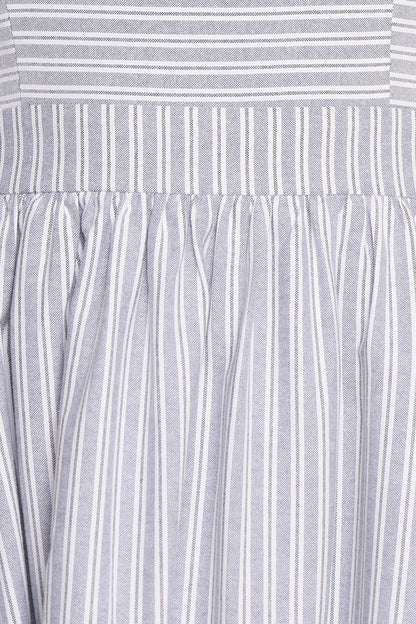 Johanna Midi Dress - Grey/White