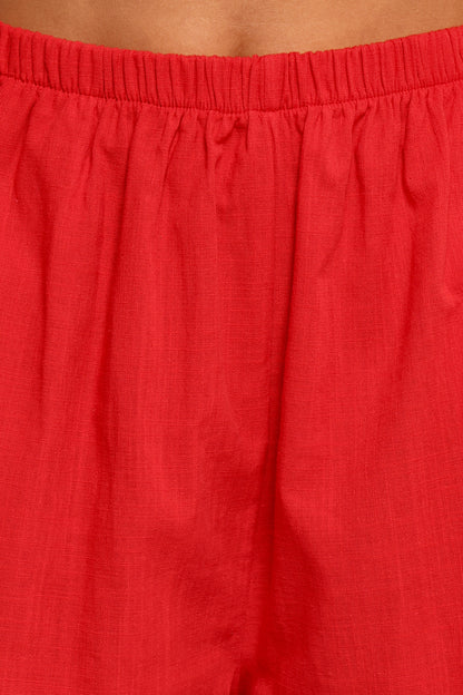 Kaiya Frill Short Set - Red