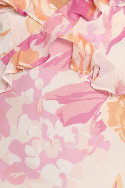 Kaori Midi Dress - Pink Floral