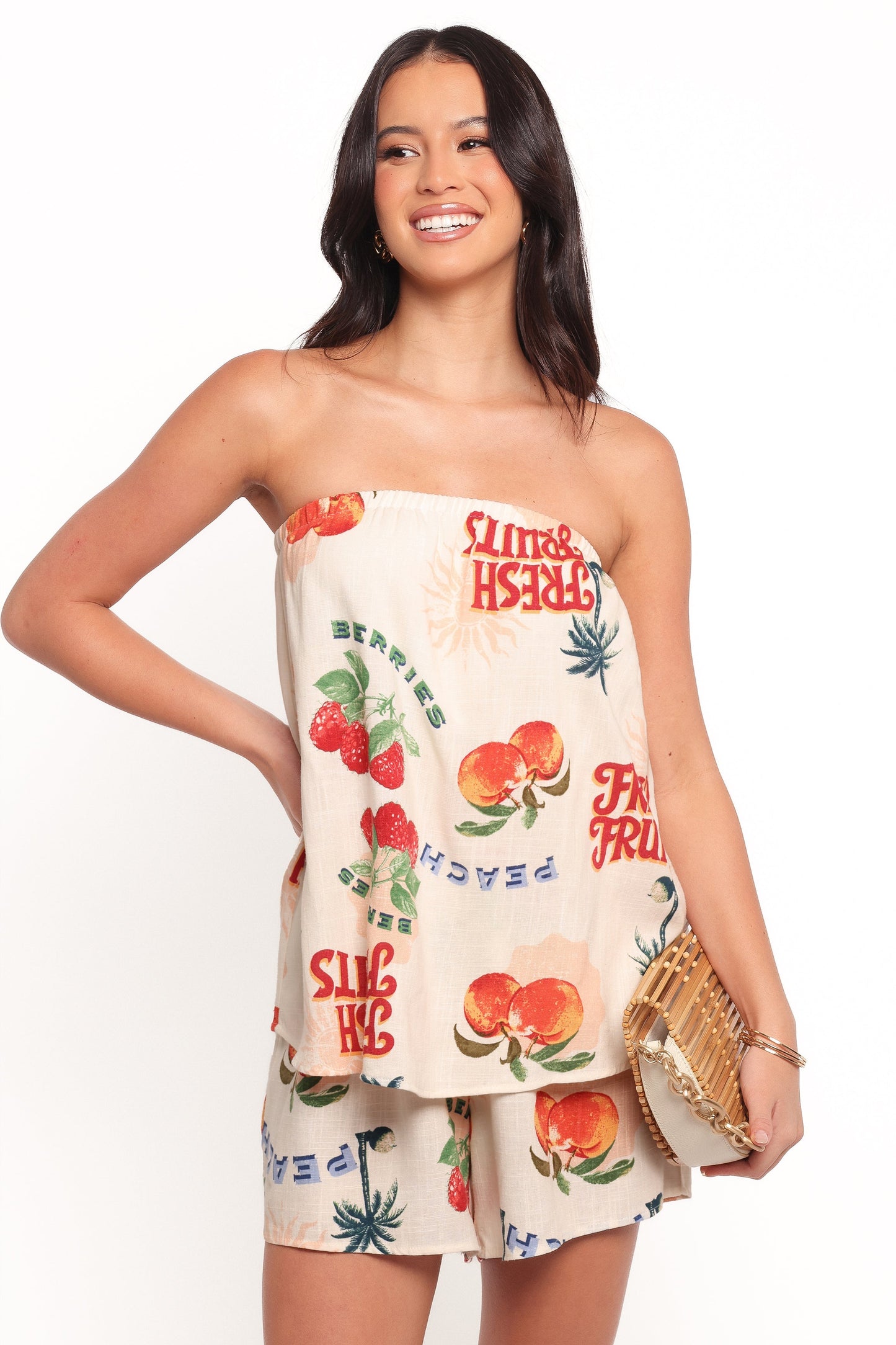 Karlen Strapless Romper - Tutti Frutti