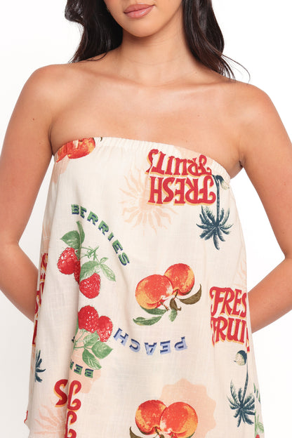 Karlen Strapless Romper - Tutti Frutti