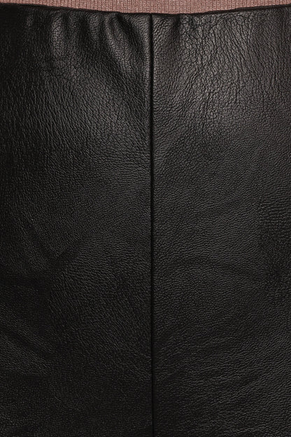 Kathi Faux Leather Pant - Black