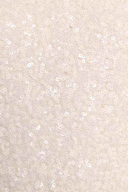 Kezie Sequin Mini Dress - Cream